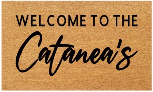 Welcome Coir Doormat (Family)