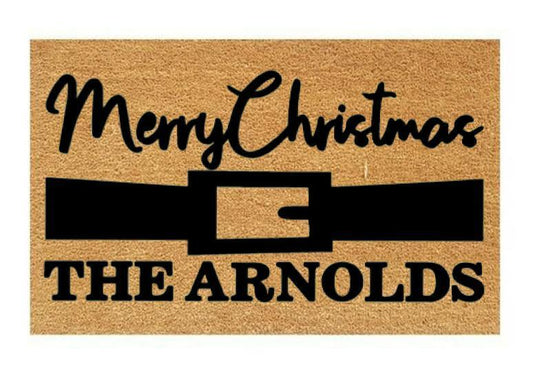 Personalised Christmas Coir Doormat