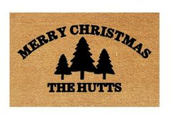 Personalised Merry Christmas Coir Doormat