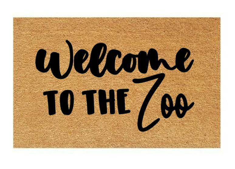 Welcome To The Zoo Coir Doormat