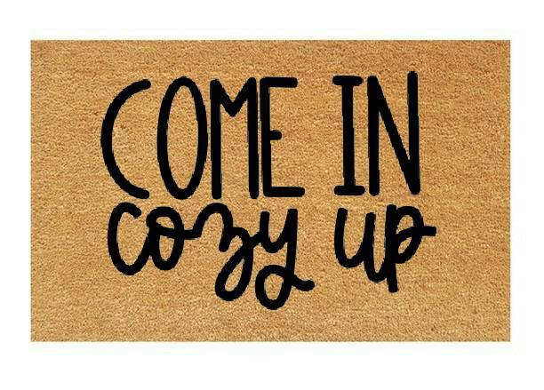 Come In Cozy Up Coir Doormat
