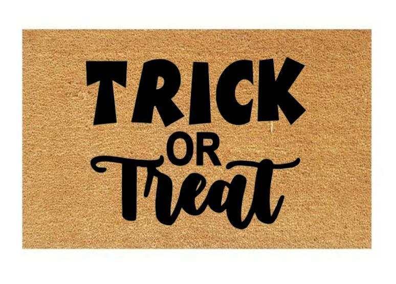 Trick Or Treat Coir Doormat