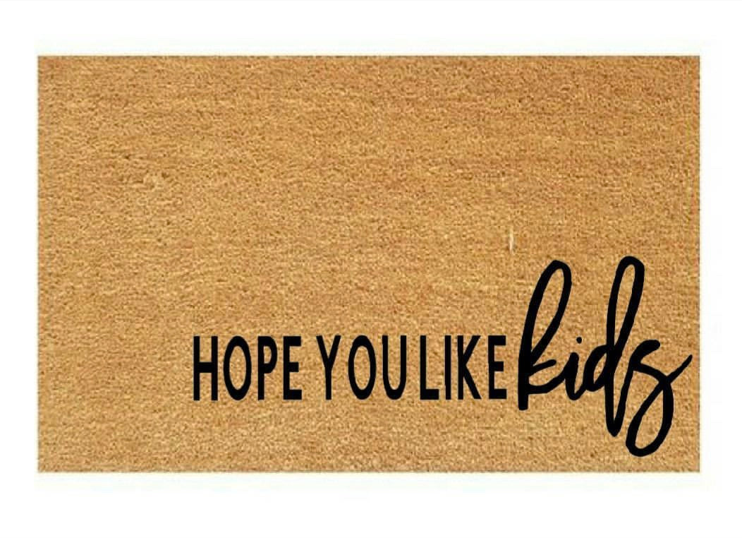 Hope You Like Kids Coir Doormat