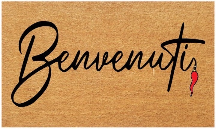 Benvenuti Coir Doormat (Italian Horn)
