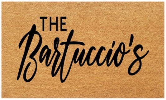 Personalised Family Coir Doormat