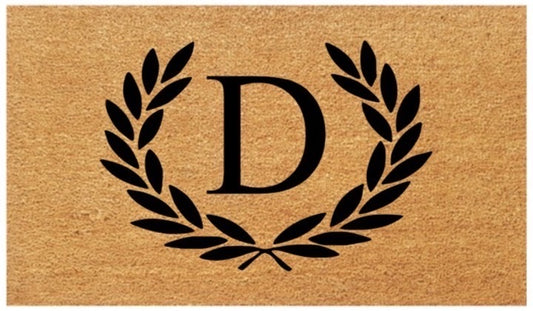 Letter Wreath Coir Doormat