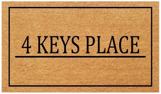 Personalised Home Address Coir Doormat