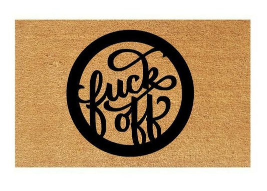 F**k Off Coir Doormat