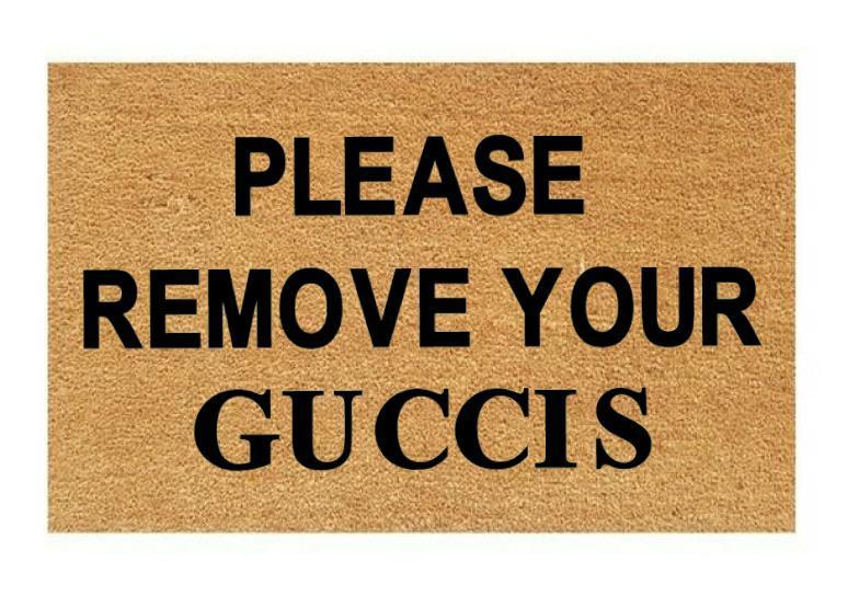 Please Remove Your Guccis Coir Doormat