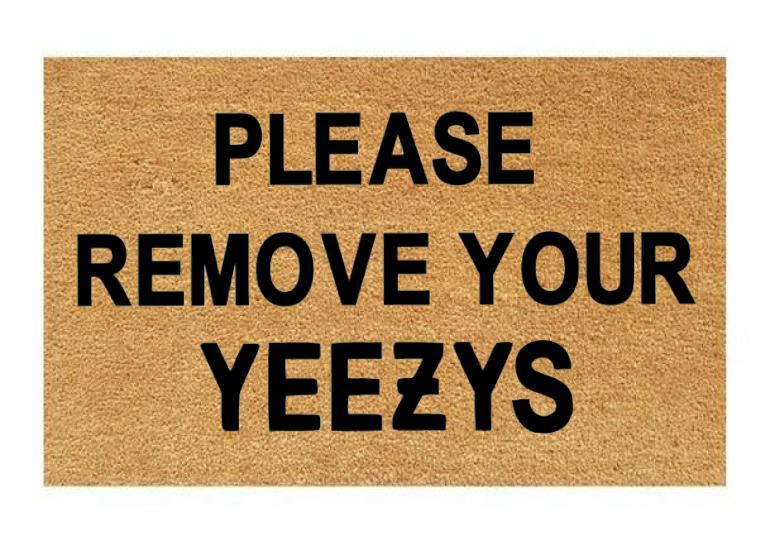 Please Remove Your Yeezys Coir Doormat
