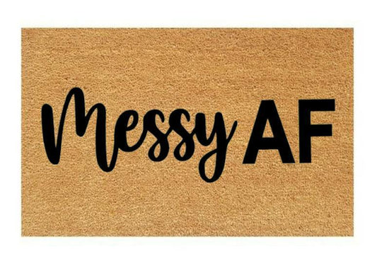 Messy AF Coir Doormat