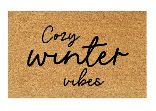 Cozy Winter Vibes Coir Doormat