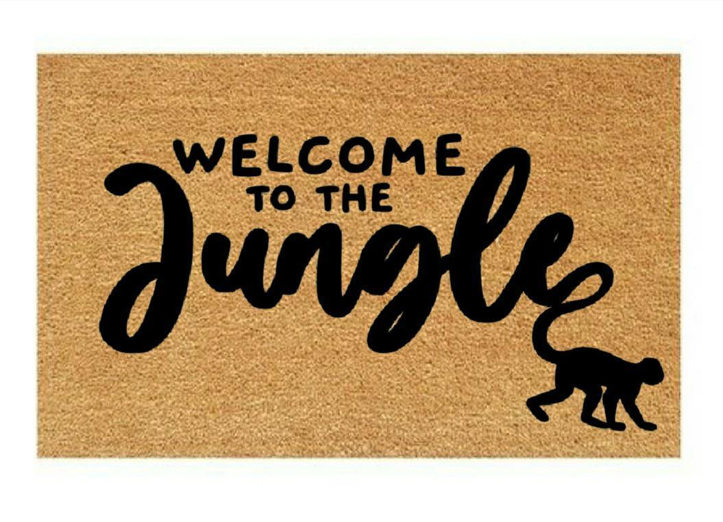 Welcome To The Jungle Coir Doormat