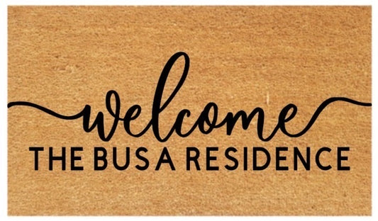 Personalised Welcome Family Coir Doormat